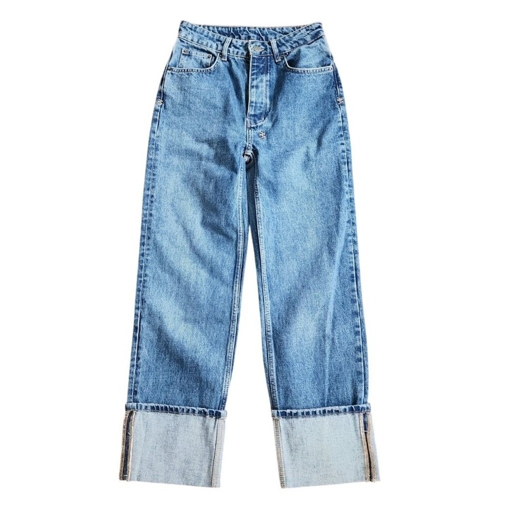 Ksubi Women's sz 27 High-Waisted Cuffed Jeans premium denim high quality